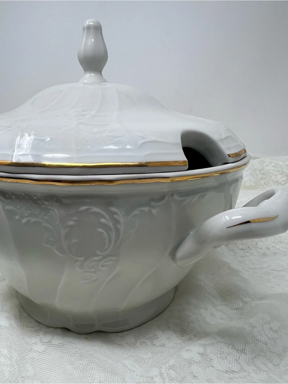 Vintage BernadotteTureen with Gold Trim